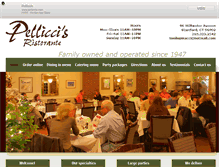 Tablet Screenshot of pelliccis.com